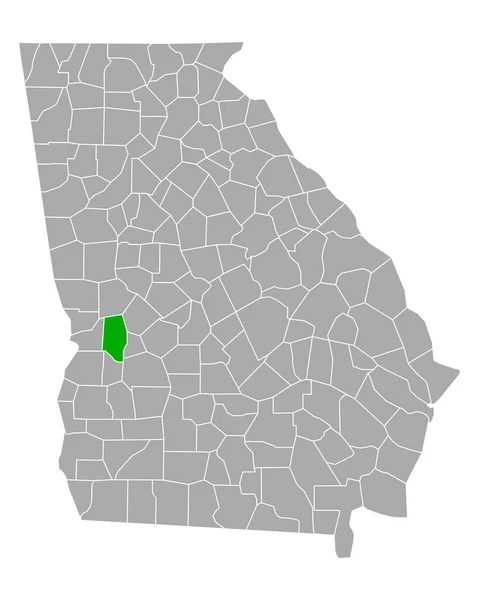 ジョージア州のマリオン地図 — ストックベクタ