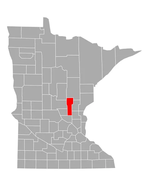 Mapa Lares Para Terceira Idade Minnesota — Vetor de Stock