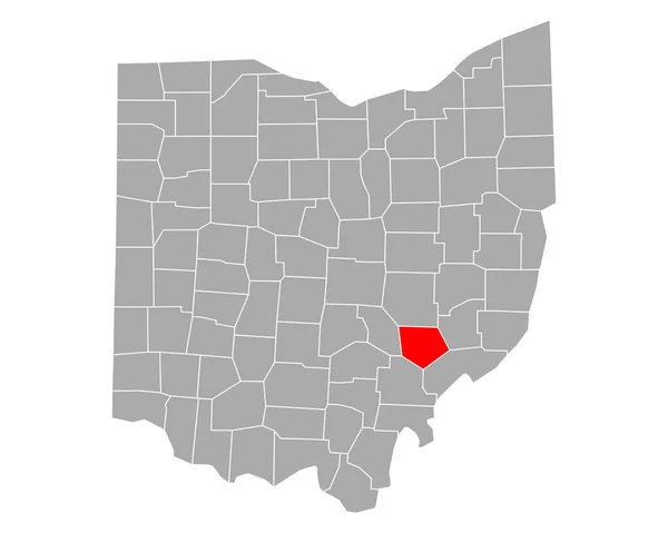 Mapa Morgan Ohio — Archivo Imágenes Vectoriales