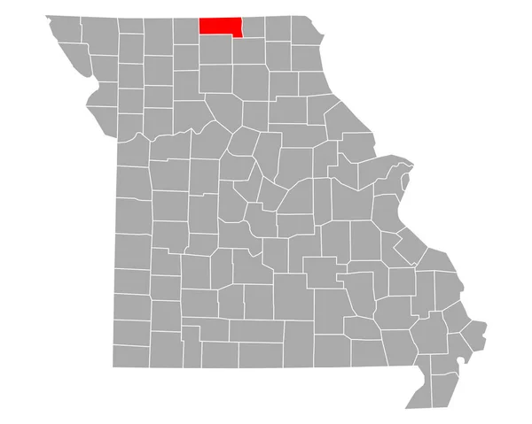 Putnam Haritası Missouri — Stok Vektör