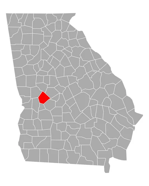 ジョージア州のテイラー地図 — ストックベクタ