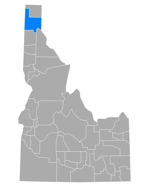 Plan Bonner Idaho — Image vectorielle