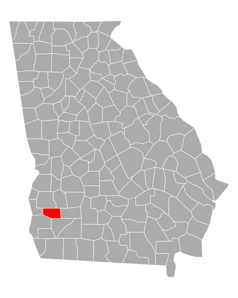 Mapa Calhoun Georgia — Vector de stock