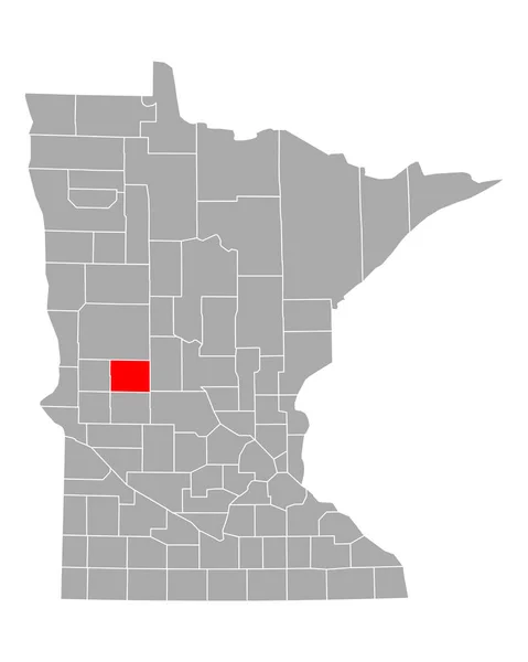 Mapa Douglas Minnesota — Vetor de Stock