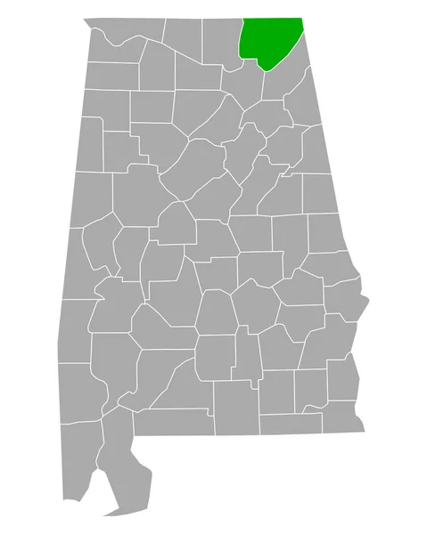 Mapa Jackson Alabama — Vector de stock