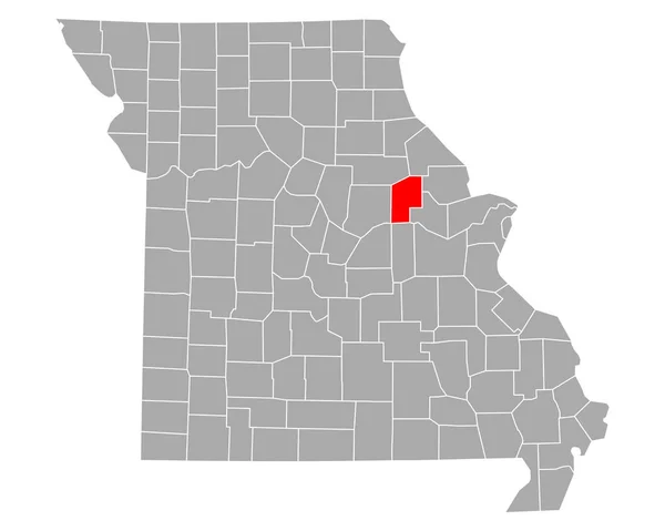 Mapa Contabilistas Missouri — Vetor de Stock