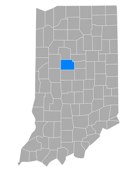 Mapa Clinton Indiana — Wektor stockowy