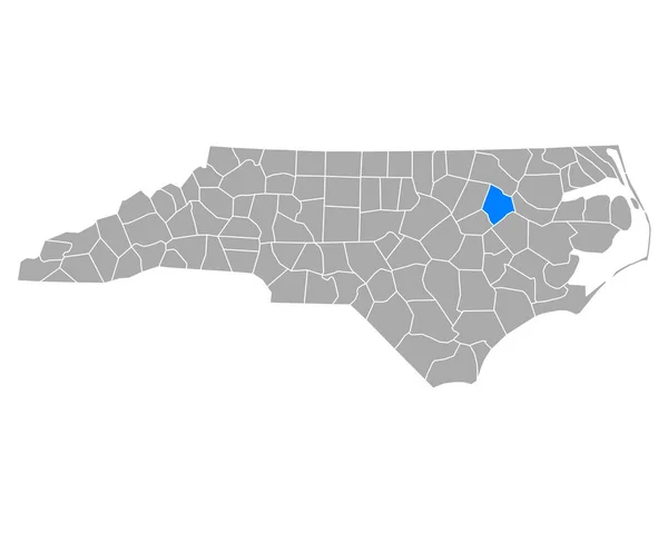 Karta Över Edgecombe North Carolina — Stock vektor