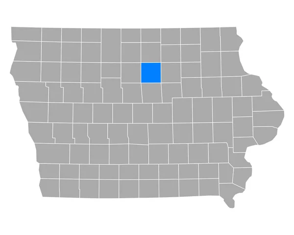 Carte Franklin Iowa — Image vectorielle