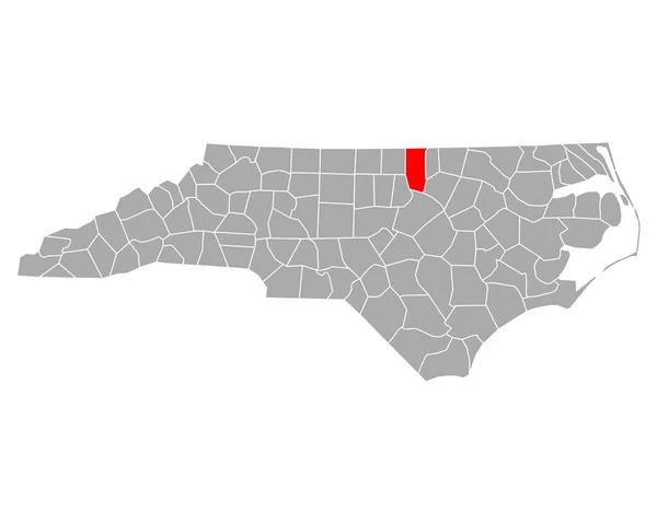 Mapa Granville Carolina Del Norte — Vector de stock