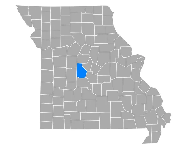ミズーリ州のモーガン市地図 — ストックベクタ