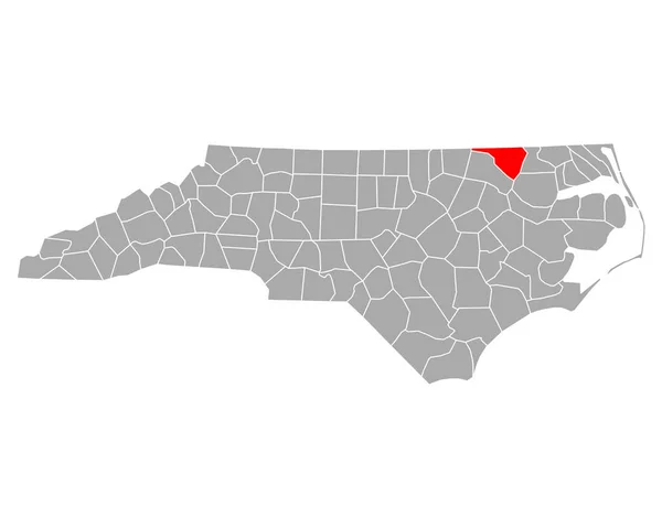 Kaart Van Northampton North Carolina — Stockvector