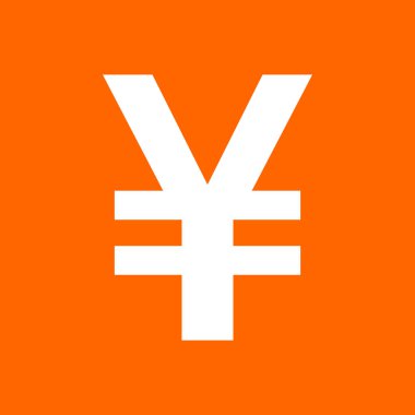 Vektör illüstrasyonu olarak Yen ve arkaplan