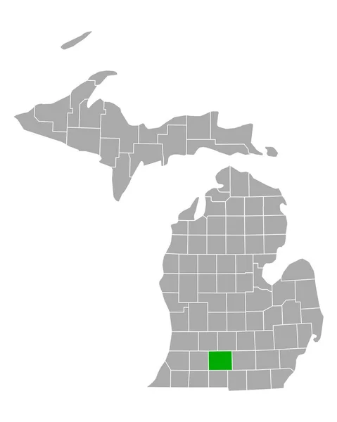 Karte Von Calhoun Michigan — Stockvektor