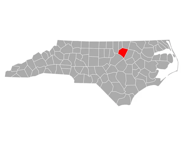 Kaart Van Franklin North Carolina — Stockvector