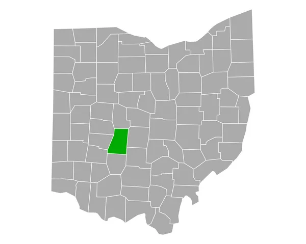 Carte Madison Ohio — Image vectorielle