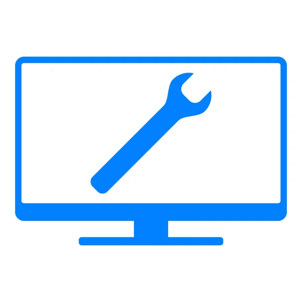 Wrench Screen Vector Illustration — Stock Vector