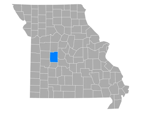 Carte Benton Dans Missouri — Image vectorielle