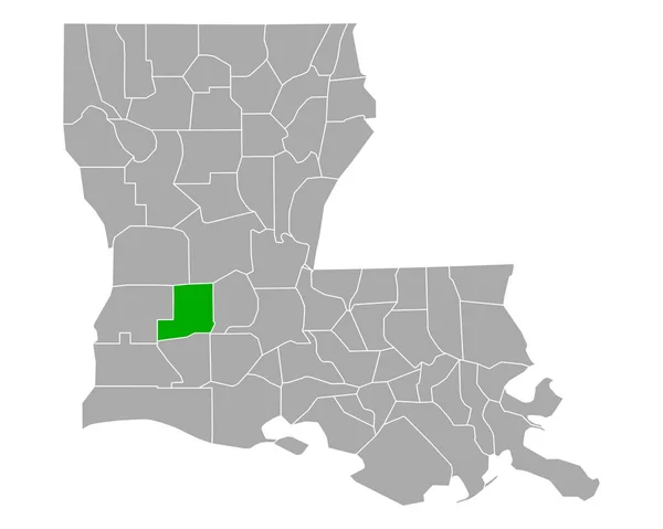 Carte Allen Louisiane — Image vectorielle