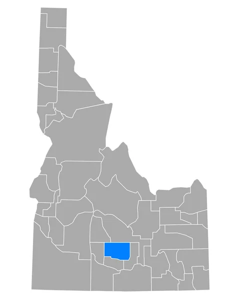 Mapa Lincoln Idaho — Archivo Imágenes Vectoriales