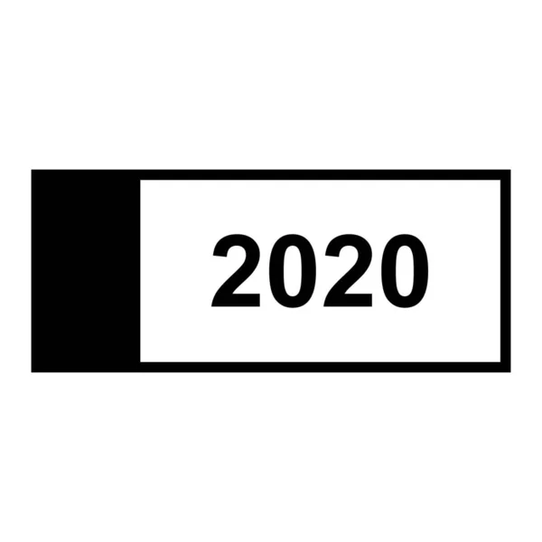 Yıl 2020 Vektör Illüstrasyon Olarak Banknot — Stok Vektör
