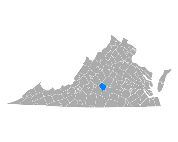 Kaart Van Appomattox Virginia — Stockvector