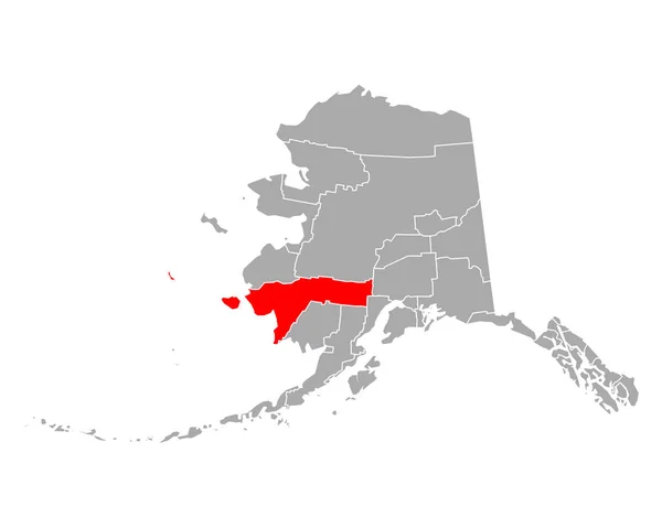Karta Över Betel Alaska — Stock vektor
