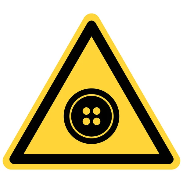 Bouton Signe Danger Comme Illustration Vectorielle — Image vectorielle