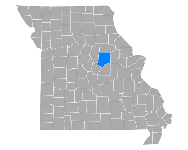 Mapa Callaway Missouri — Wektor stockowy