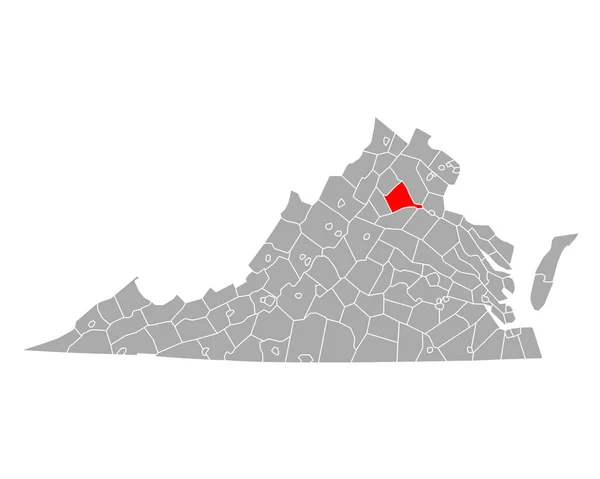 Mappa Culpeper Virginia — Vettoriale Stock