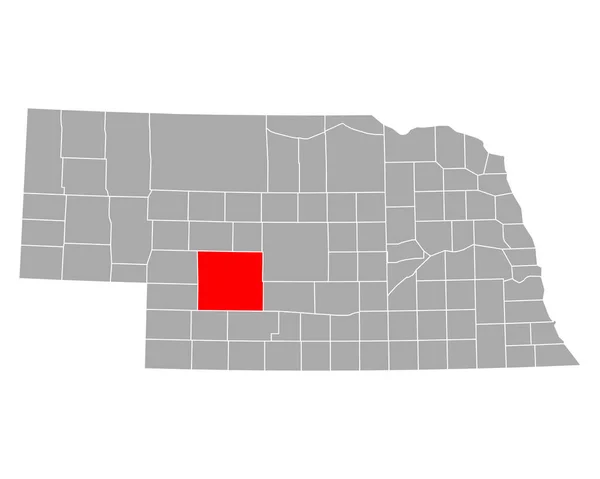 Mapa Lincoln Nebraska — Archivo Imágenes Vectoriales