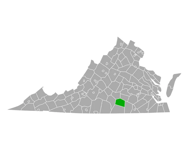 Mapa Lunenburg Virginia — Archivo Imágenes Vectoriales
