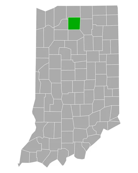 Mapa Cabinas Internet Indiana —  Vetores de Stock