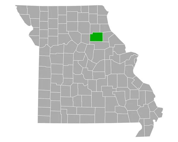 Map Monroe Missouri — Stock Vector