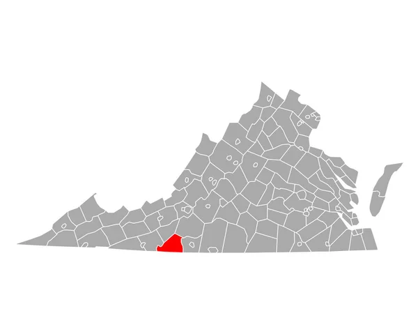 Χάρτης Του Patrick Στη Βιρτζίνια — Διανυσματικό Αρχείο
