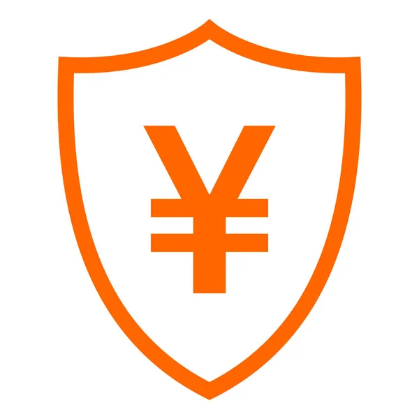 Iene Escudo Como Ilustração Vetorial — Vetor de Stock