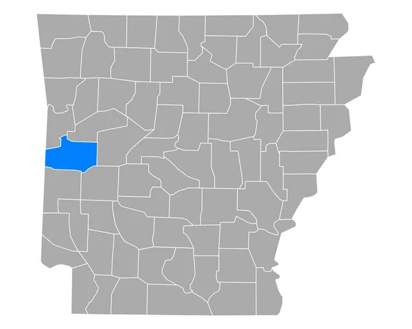 Mapa Scottu Arkansasu — Stockový vektor