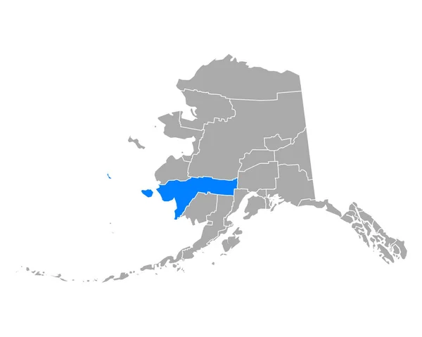 Mapa Bethel Alaska — Archivo Imágenes Vectoriales