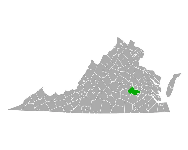 Mapa Chesterfield Virginia — Archivo Imágenes Vectoriales