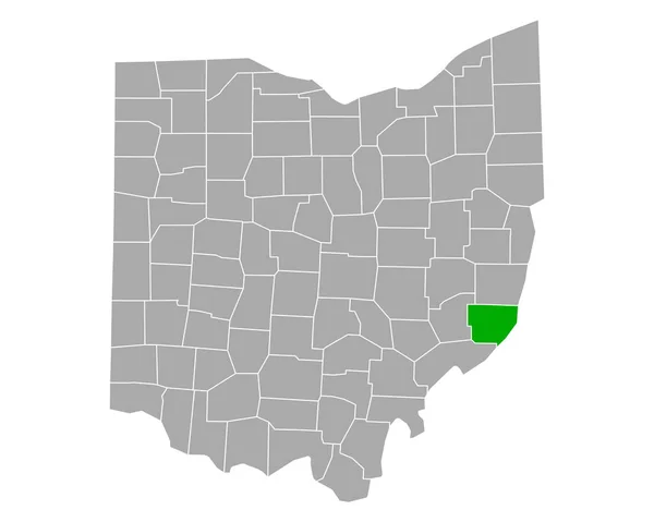 俄亥俄州门罗地图 — 图库矢量图片
