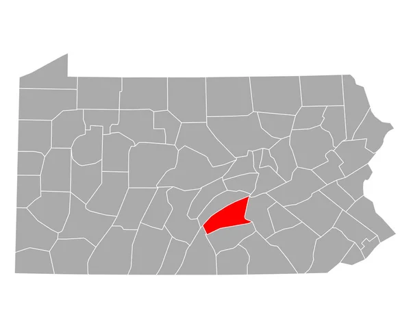 Mapa Perry Pennsylvania — Vector de stock