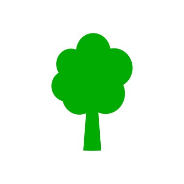 Vektör illüstrasyonu olarak ağaç ve arkaplan