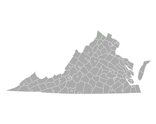 Mappa Winchester Virginia — Vettoriale Stock