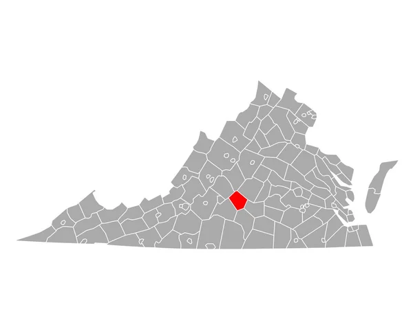 Mapa Appomattox Virginia — Archivo Imágenes Vectoriales