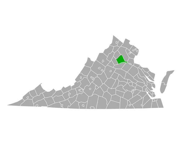 Map Culpeper Virginia — Stock Vector