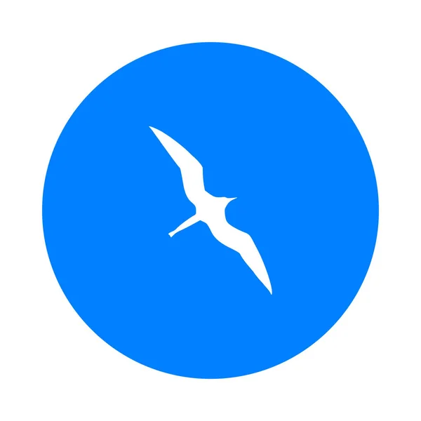 Frégate Oiseau Cercle Comme Illustration Vectorielle — Image vectorielle
