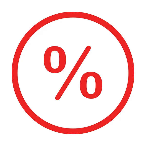 Percentage Cirkel Als Vectorillustratie — Stockvector