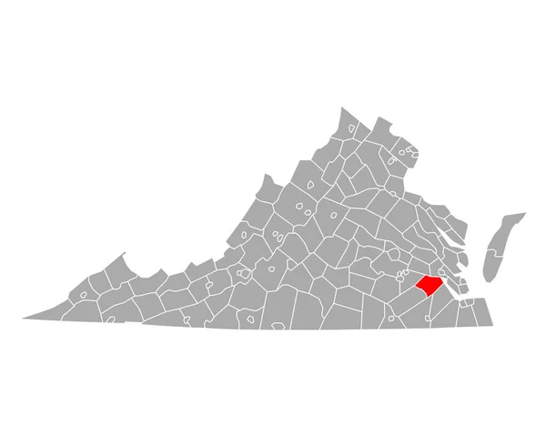 Mapa Terapia Ocupacional Virginia —  Vetores de Stock