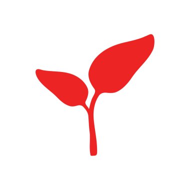 Vektör illüstrasyonu olarak bitki ve arkaplan