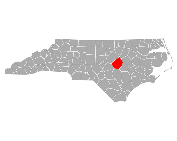Mapa Johnston Carolina Del Norte — Archivo Imágenes Vectoriales